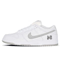 Nike SB x Supreme Dunk Low 'White Metallic Silver'